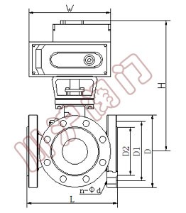 電動(dòng)三通球閥 結(jié)構(gòu)圖