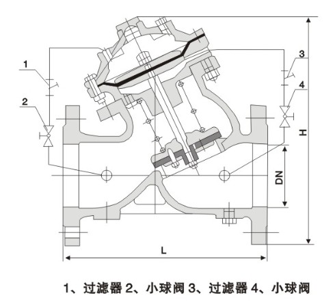 JD745X多功能水泵控制閥結構圖