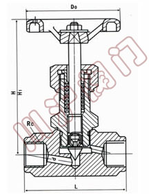 針型截止閥結(jié)構(gòu)圖